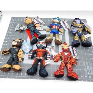 Marvel The Avengers Endgame 9 Inch Plush Official Lot of 6 Antman Thor Ironman